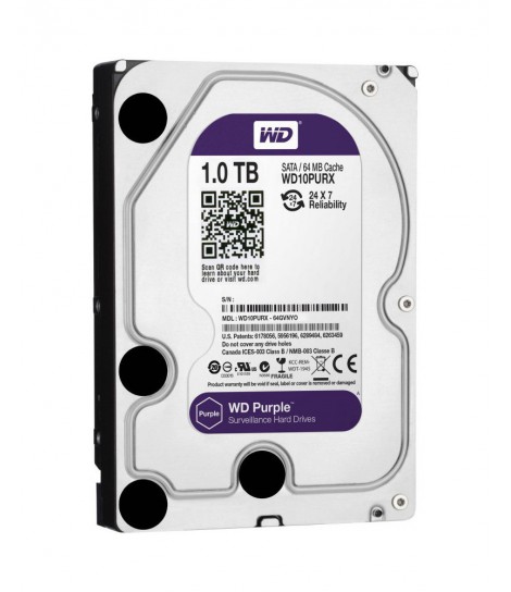 Dysk HDD WD Purple 1TB 64MB