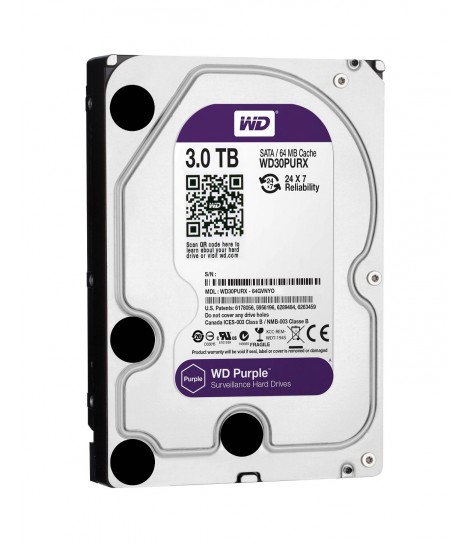 Dysk HDD WD Purple 3TB 64MB