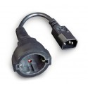 Kabel zasilający Gembird PC-SFC14M-01 IEC 320 C14 - schuko (F) do UPS (0,15 m)
