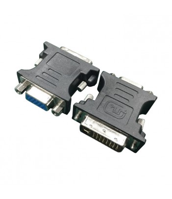Adapter DVI-VGA (24M+5/15F) Gembird A-DVI-VGA-BK