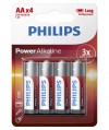 Bateria alkaliczna Philips Power Alkaline LR6, typ AA (4 szt.)