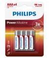 Bateria alkaliczna Philips Power Alkaline LR03, typ AAA (4 szt.)