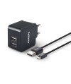 Ładowarka sieciowa USB Philips DLP2307U/12 + kabel USB na micro USB