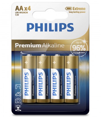 Bateria alkaliczna Philips Premium Alkaline LR6, typ AA (4 szt.)