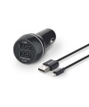 Ładowarka samochodowa USB Philips DLP2357V/10 + kabel USB na Apple Lightning