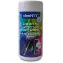 Chusteczki czyszczące cleaNTT CLN0042, nawilżone, do plastiku, 100 szt.