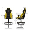 Fotel dla gracza Nitro Concepts S300 (żółty)