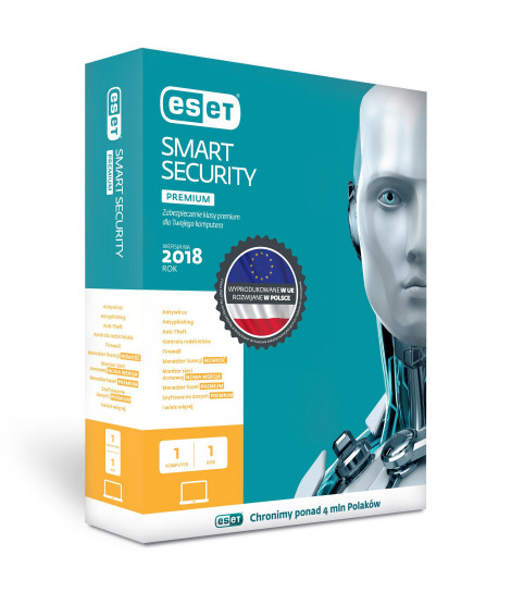 Eset Smart Security Premium licencja na 1 rok (1 użytkownik)