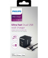 Ładowarka sieciowa USB Philips DLP2307V/12 + kabel USB na Apple Lightning