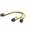 Kabel wewnętrzny zasilający PCI-E 8-pin do PCI- E 6+2-pin Gembird CC-PSU-85 (0,3 m)