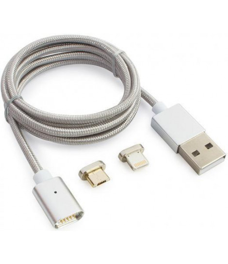 Kabel magnetyczny USB 2.0 3w1 Gembird CC-USB2-AMLM31-1M (1 m)