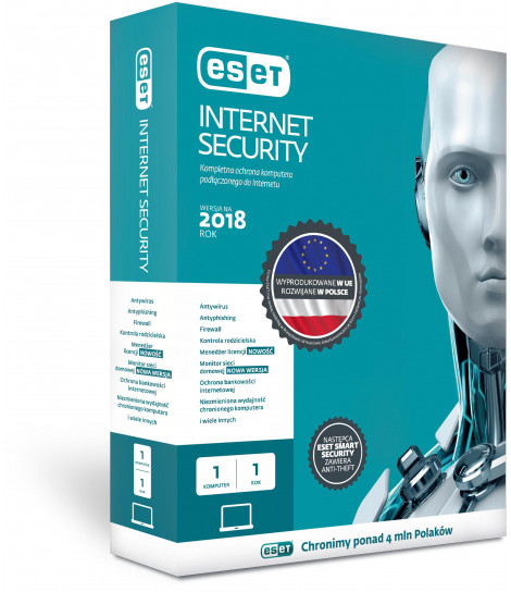 Eset Internet Security BOX 1 user 1 year