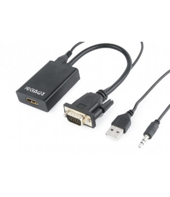 Adapter VGA-HDMI + audio Gembird A-VGA-HDMI-01