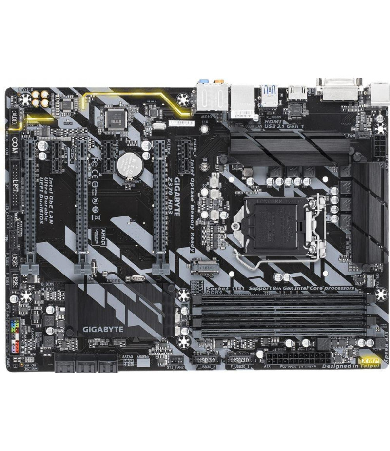 Gigabyte z370 hd3 какие процессоры поддерживает