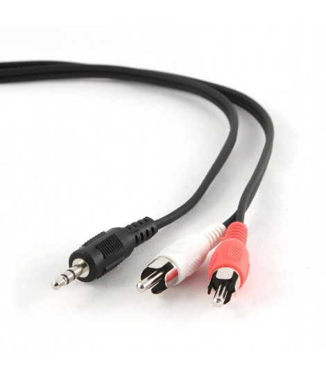 Kabel mini Jack 3,5 mm-2x RCA Gembird CCA-458/0.2 (0,2 m)