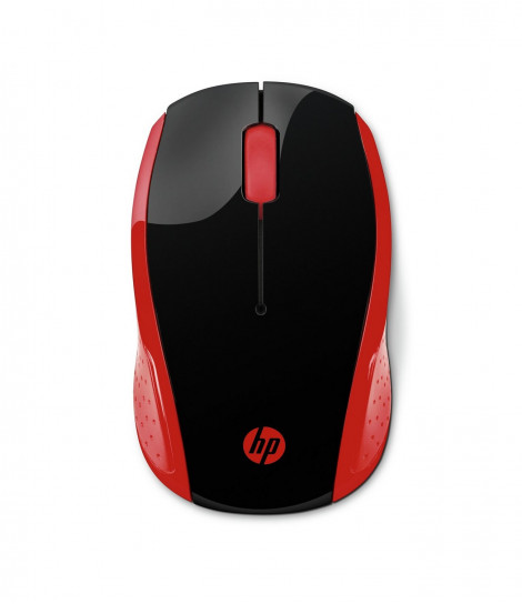Mysz HP 200 (czarno-czerwona)