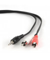 Kabel stereo mini Jack-2x RCA (CHINCH) Gembird CCA-458-15M (15 m)