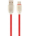 Kabel USB 2.0 - typ C (AM/CM) 1m oplot gumowy czerwony Gembird