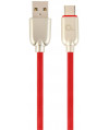 Kabel USB 2.0 - typ C (AM/CM) 2m oplot gumowy czerwony Gembird