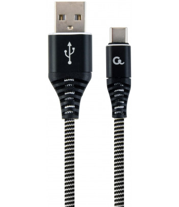 Kabel USB 2.0-Typ C (AM/CM) czarno-biały Gembird (2 m)