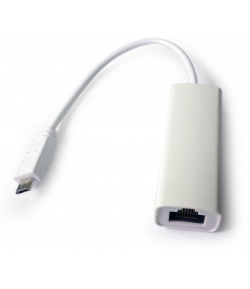 Adapter/karta sieciowa micro USB 2.0(M)-RJ-45 LAN Gembrid NIC-mU2-01