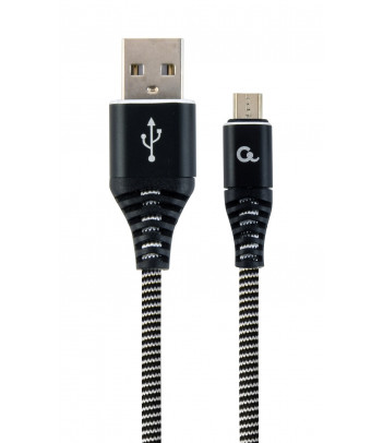 Kabel USB 2.0-micro USB Gembird CC-USB2B-AMmBM-2M-BW (2 m)