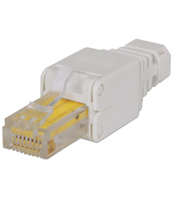 Wtyk RJ-45 UTP kat.5/5e/6 samozaciskowy Intellinet (biały)