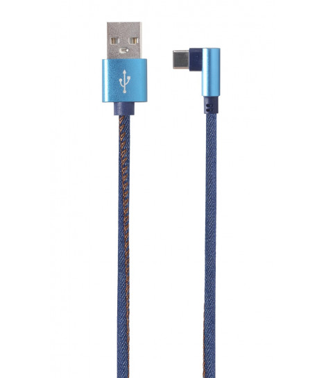 Kabel USB 2.0-Typ C (AM/CM) złącze kątowe Gembird (1 m)