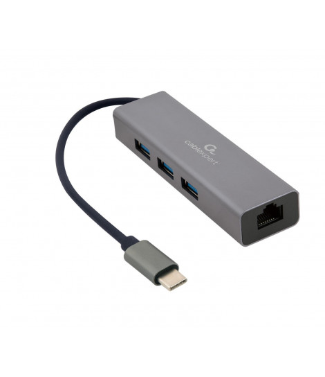 Hub USB 3.0 Gembird A-CMU3-LAN-01 z kartą sieciową