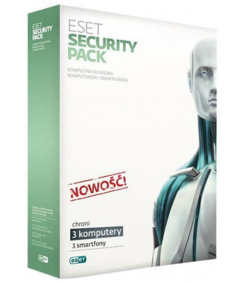 Eset Security Pack przedłużenie licencji o 36 miesięcy (3 komputery i 3 smartfony)