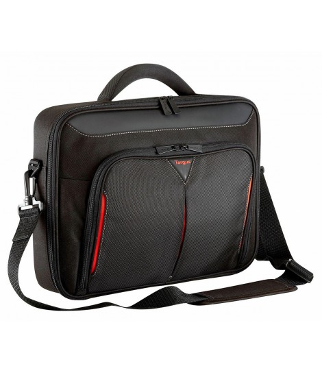 Torba Targus Classic+ Clamshell do notebooka 17" - 18" (czarno-czerwona)