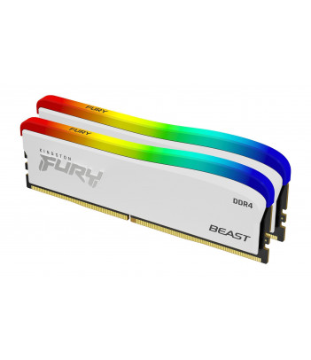 Pamięć RAM Kingston Fury Beast RGB White Limited Edition 16GB (2x8GB) DDR4 3600MHz
