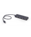 Gembird Hub USB-C 4-Portowy (czarny)
