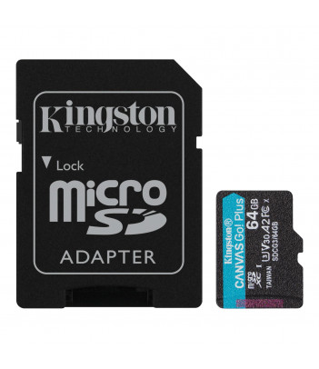Karta pamięci Micro SD Kingston Canvas Go! Plus Class 10 64GB + AdapterSD