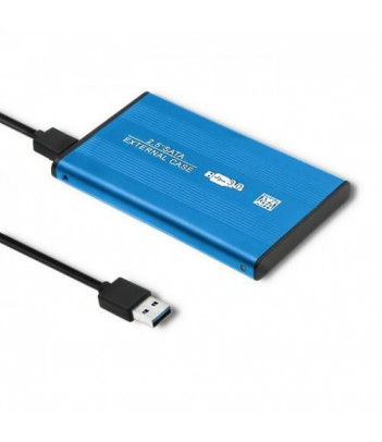 Obudowa zewnętrzna Qoltec do dysków HDD/SSD 2.5", SATA3/USB 3.0 (niebieska)