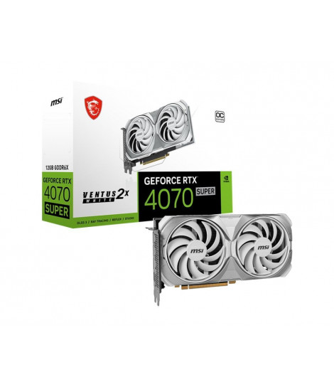 MSI GeForce RTX 4070 SUPER VENTUS 2X WHITE OC 12GB