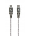 Kabel USB typ C(CM/CM) 100W Power Delivery (PD) 1.5m szaro-biały Gembird