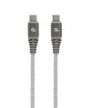 Kabel USB typ C(CM/CM) 60W Power Delivery (PD) 1.5m szaro-biały Gembird