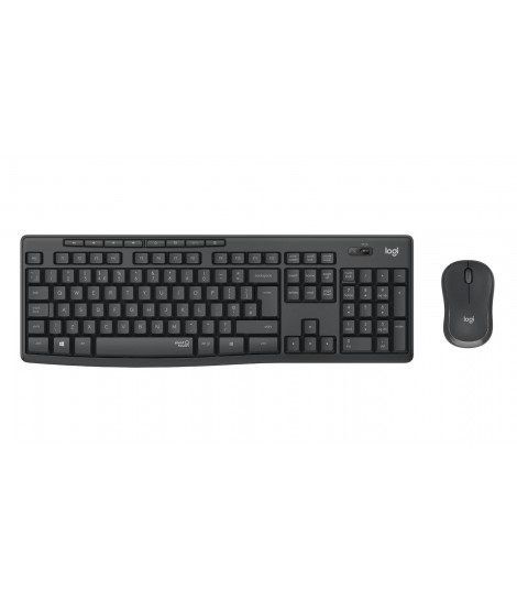 Zestaw bezprzewodowy Logitech MK295 Silent grafitowy