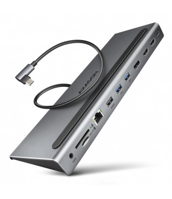 Wieloportowy HUB USB-C 3.2, DisplayPort, 2x HDMI Axagon HMC-4KX3