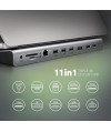 Wieloportowy HUB USB-C 3.2, DisplayPort, 2x HDMI Axagon HMC-4KX3