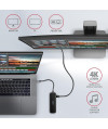 Wieloportowy HUB USB-C 3.2 Gen 1, HDMI + 3x USB-A + LAN(RJ45) + PD 100W Axagon HMC-6GL