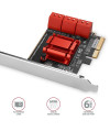 Adapter wewnętrzny Axagon PCES-SA6 PCIe do 6x SATA 6Gb/s