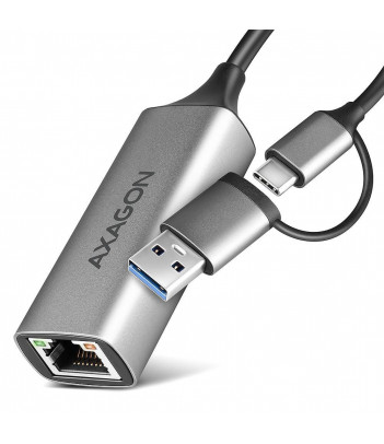 Karta sieciowa Axagon ADE-TXCA USB3.2 Gen 1 Type-C & Type-A / Gigabit Ethernet 10/100/1000