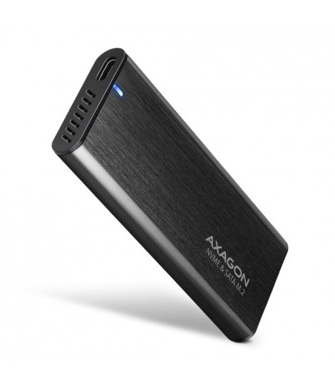 Obudowa zewnętrzna Axagon do dysk&oacute,w M.2 NVMe &amp, SATA SSD / USB-C 3.2 G2 30-80 mm czarna