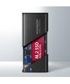 Obudowa zewnętrzna Axagon do dysk&oacute,w M.2 NVMe &amp, SATA SSD / USB-C 3.2 G2 30-80 mm czarna