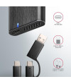 Obudowa zewnętrzna Axagon do dysk&oacute,w M.2 NVMe &amp, SATA SSD / USB-C 3.2 G2 30-80 mm czarna