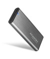 Obudowa zewnętrzna Axagon do dysk&oacute,w M.2 NVMe &amp, SATA SSD / USB-C 3.2 G2, 30-80mm szara