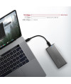 Obudowa zewnętrzna Axagon do dysk&oacute,w M.2 NVMe &amp, SATA SSD / USB-C 3.2 G2, 30-80mm szara