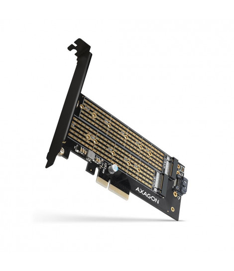 Adapter wewnętrzny Axagon PCIe x4 do M.2 PCI-Express + M.2 SATA + SATA